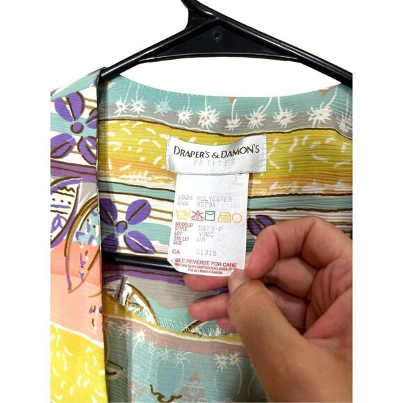 Vintage Drapers & Damon’s Kimono Cardigan Size M Petite - Picture 9 of 11